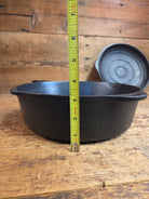 WOW! Hard to find 1930’s Hammered finish Griswold No. 8 DEEP CHICKEN FRYER Cast Iron Skillet 2028 w/ hinged lid 2098