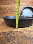 Oh my! Hard to find 1940’s Hammered finish Griswold No. 8 cast iron skillet 2008 with matching hinged skillet top 2040