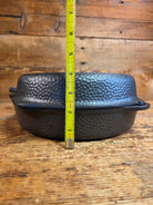 Oh my! Hard to find 1940’s Hammered finish Griswold No. 8 cast iron skillet 2008 with matching hinged skillet top 2040