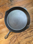 The biggest handled skillet made by Griswold! Huge 1930’s Griswold No. 14 Skillet with Large Block Logo and Heat Ring