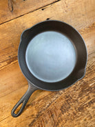 Griswold #7 Skillet with Large Block Logo and Smooth Bottom 701 D later handle - Skillet