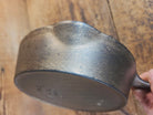 HTF! 1924 Wagner Ware #4 Cast Iron Skillet with Heat Ring 1054. Plating outside black iron inside. Beautiful patina!