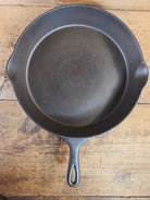 HTF HUGE and Gorgeous! Early 1900’s Wagner ’Arc Straight’ logo #12 Cast Iron Skillet - Skillet