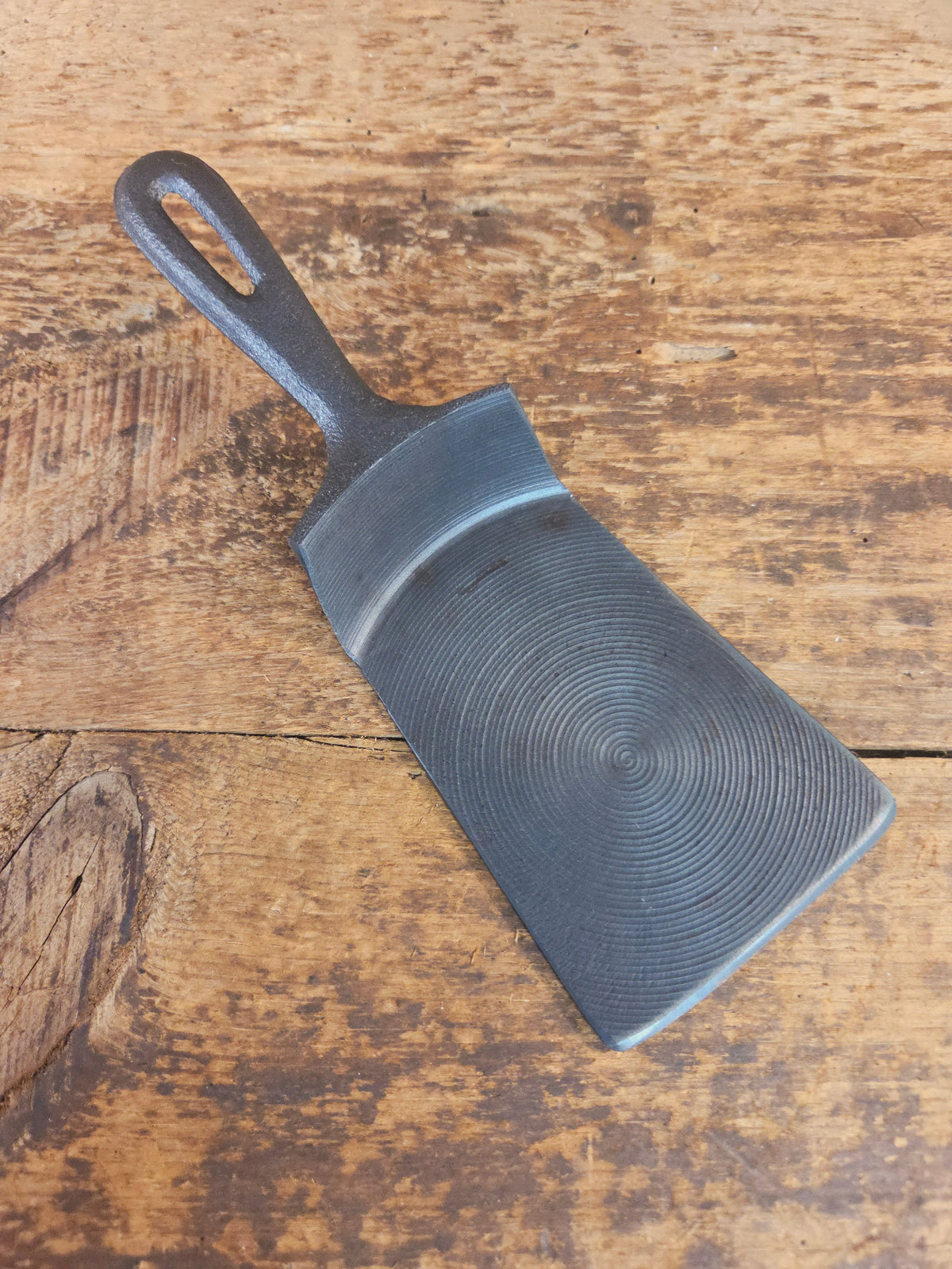 Custom made one of a kind Cast Iron Spatula. Taiwan maker unknown but a wonderful gift for the griller in your life!