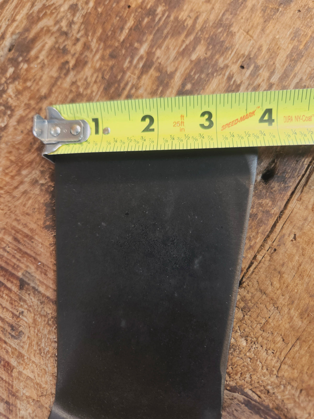 Custom made #5 Lodge Cast Iron Skillet Spatula w RAISED B. Reclaimed from a early to mid 1900’s single notch Lodge