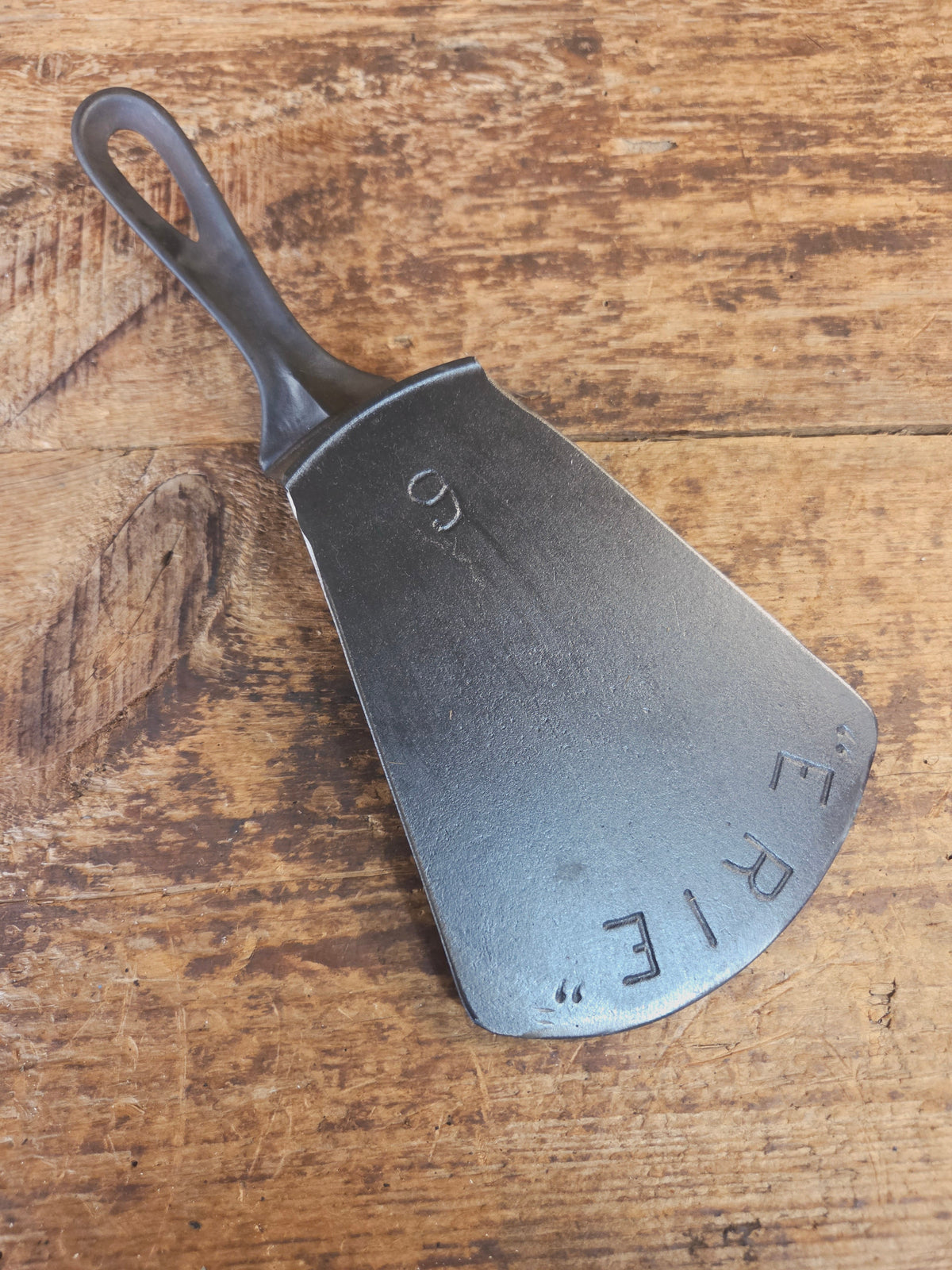 Custom made one of a kind Griswold Erie 2nd Series #6 repurposed cast iron spatula. Handmade and gorgeous! SC24