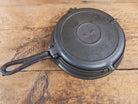 1800’s Era Unknown BEAUTIFUL 9/10 Antique Waffle iron. VERY cool diamond design makes huge waffles - Waffle Iron