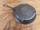 1800’s Era Unknown BEAUTIFUL 9/10 Antique Waffle iron. VERY cool diamond design makes huge waffles - Waffle Iron