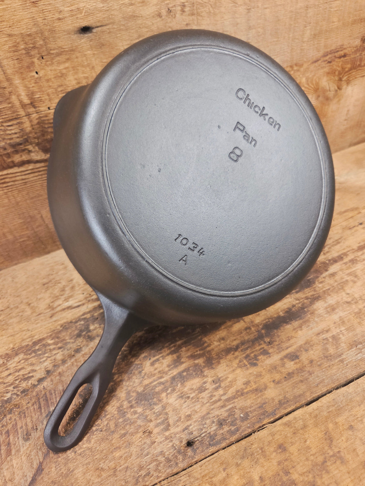 1930s Griswold Iron Mountain Series #8 Cast Iron Chicken Pan 1034 - Skillet