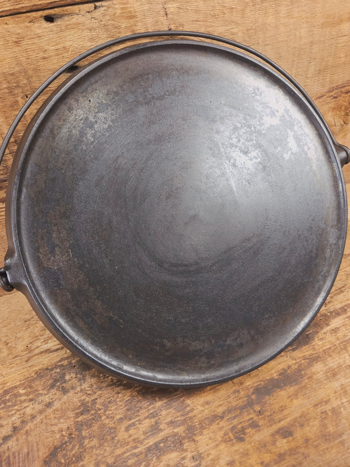Priced To Sell: 1910’s Era Griswold Slant Logo No. 12 Round Griddle Bailed 741. ERIE. Perfect Pizza Griddle - Griddle