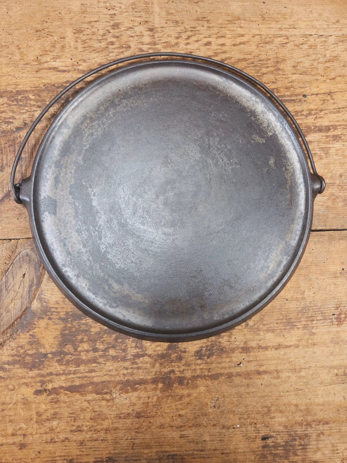 Priced To Sell: 1910’s Era Griswold Slant Logo No. 12 Round Griddle Bailed 741. ERIE. Perfect Pizza Griddle - Griddle
