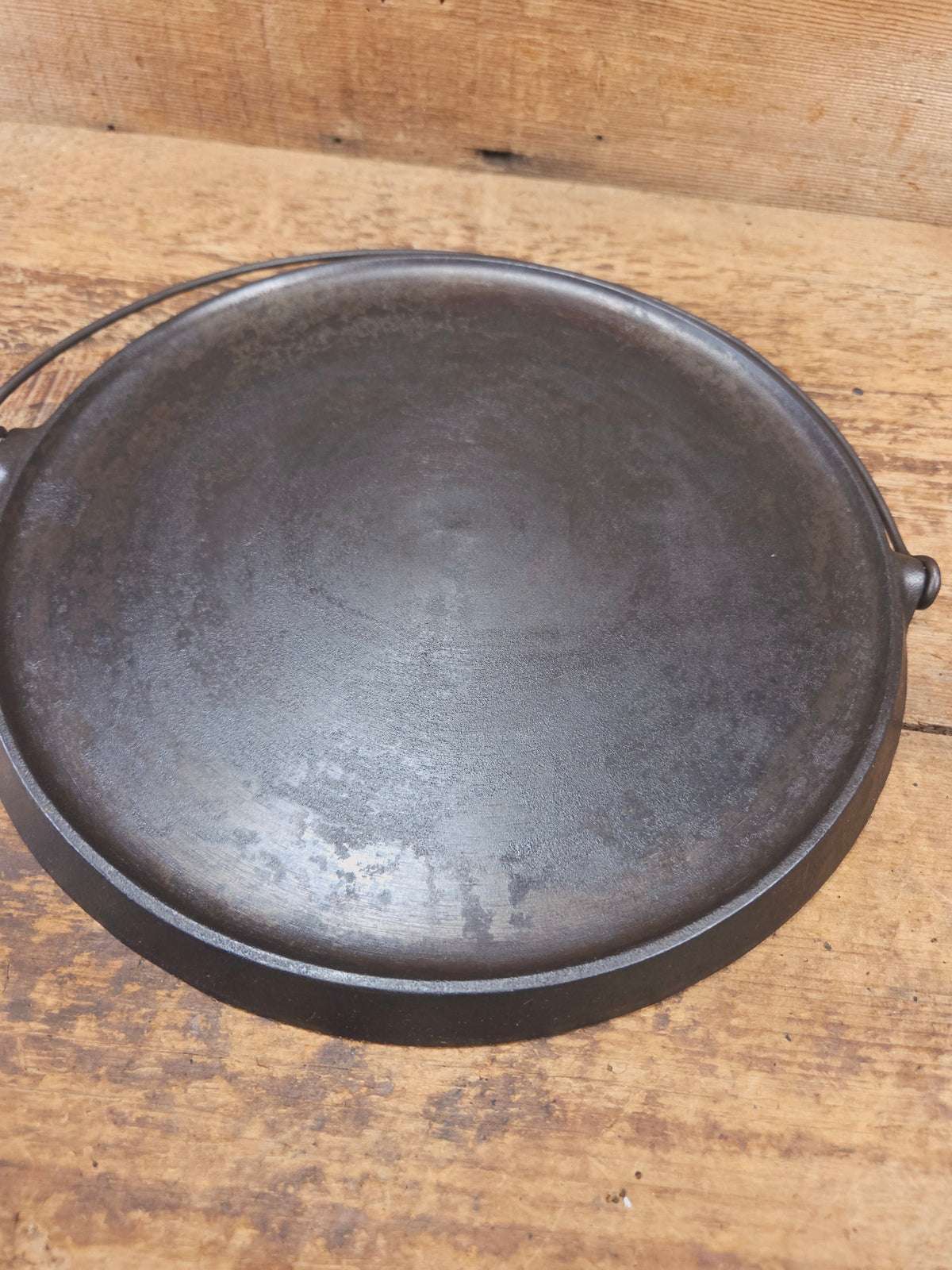 Priced To Sell: 1910’s Era Griswold Slant Logo No. 12 Round Griddle Bailed 741. ERIE. Perfect Pizza Griddle - Griddle