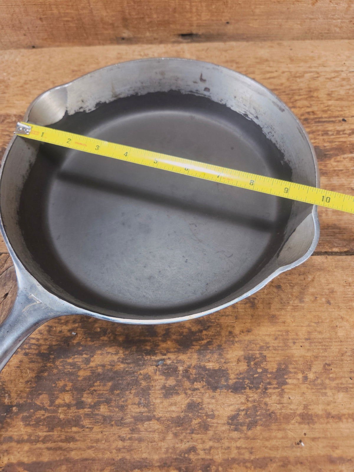 Priced to Sell! 1930’s Griswold #7 Chrome finish Cast Iron Skillet with Large Block Logo 701 - Skillet