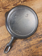 Beautiful! Iron Mountain by Griswold #5 Skillet with Heat Ring 1030 A - Skillet