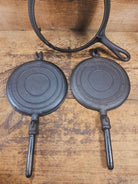 Rare 1890’s Schreiber & Conchar waffle iron that’s unusual! Not many of these 8-9’s around! - Waffle Iron