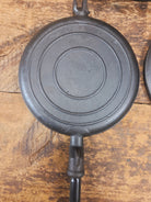 Rare 1890’s Schreiber & Conchar waffle iron that’s unusual! Not many of these 8-9’s around! - Waffle Iron