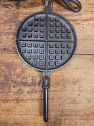 Rare 1890’s Schreiber & Conchar waffle iron that’s unusual! Not many of these 8-9’s around! - Waffle Iron
