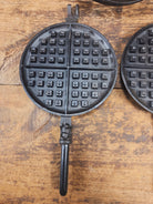 Rare 1890’s Schreiber & Conchar waffle iron that’s unusual! Not many of these 8-9’s around! - Waffle Iron