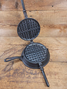 Rare 1890’s Schreiber & Conchar waffle iron that’s unusual! Not many of these 8-9’s around! - Waffle Iron