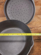A Southern Classic! Matching BSR #7 Century Series cast iron Chicken Fryer AND Lid! Great for fried chicken or soups!