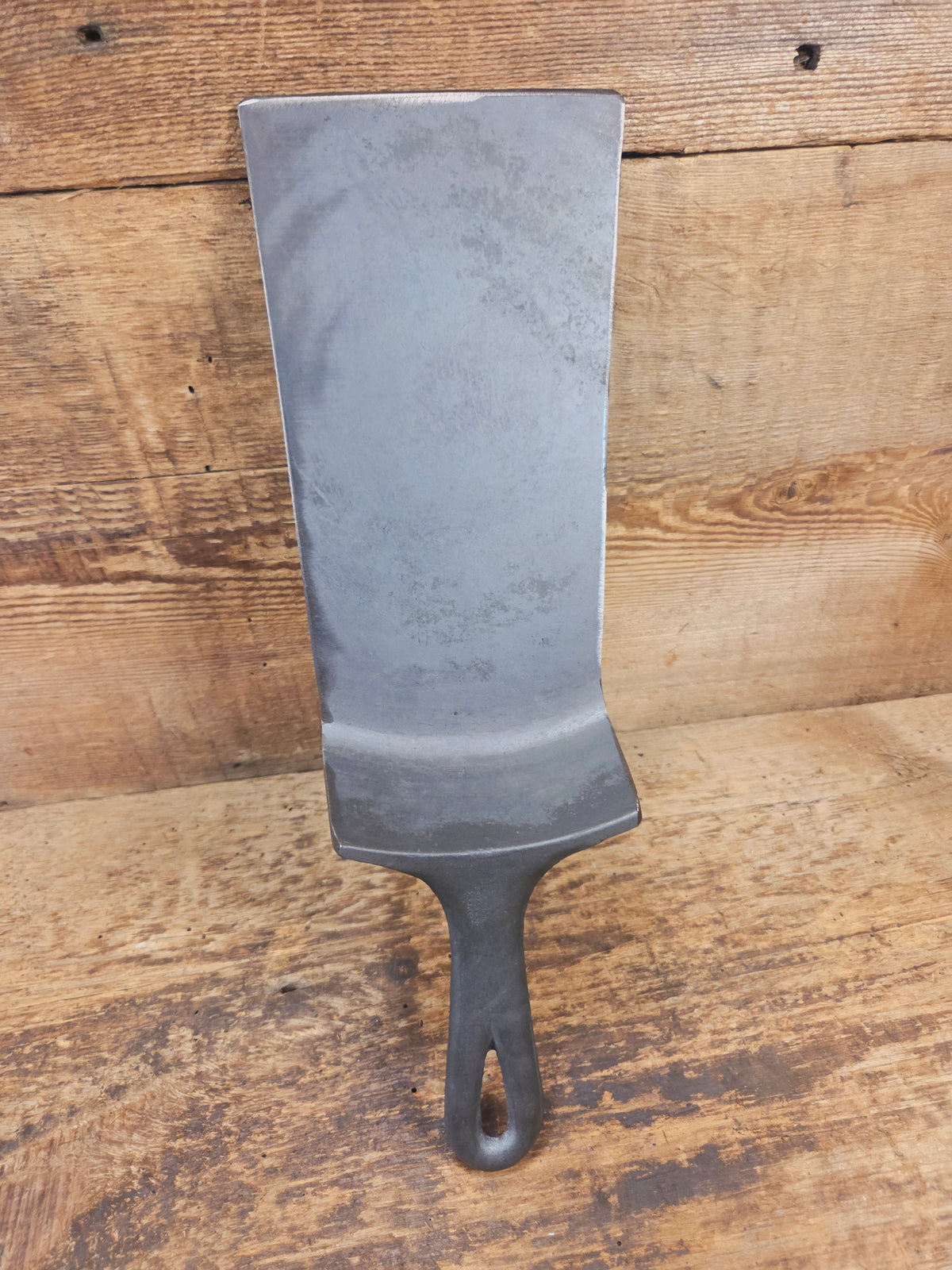 Custom made Birmingham S&R Cast Iron Skillet Spatula. Reclaimed from an early Hand Scribed BSR Red Mountain #9 cast