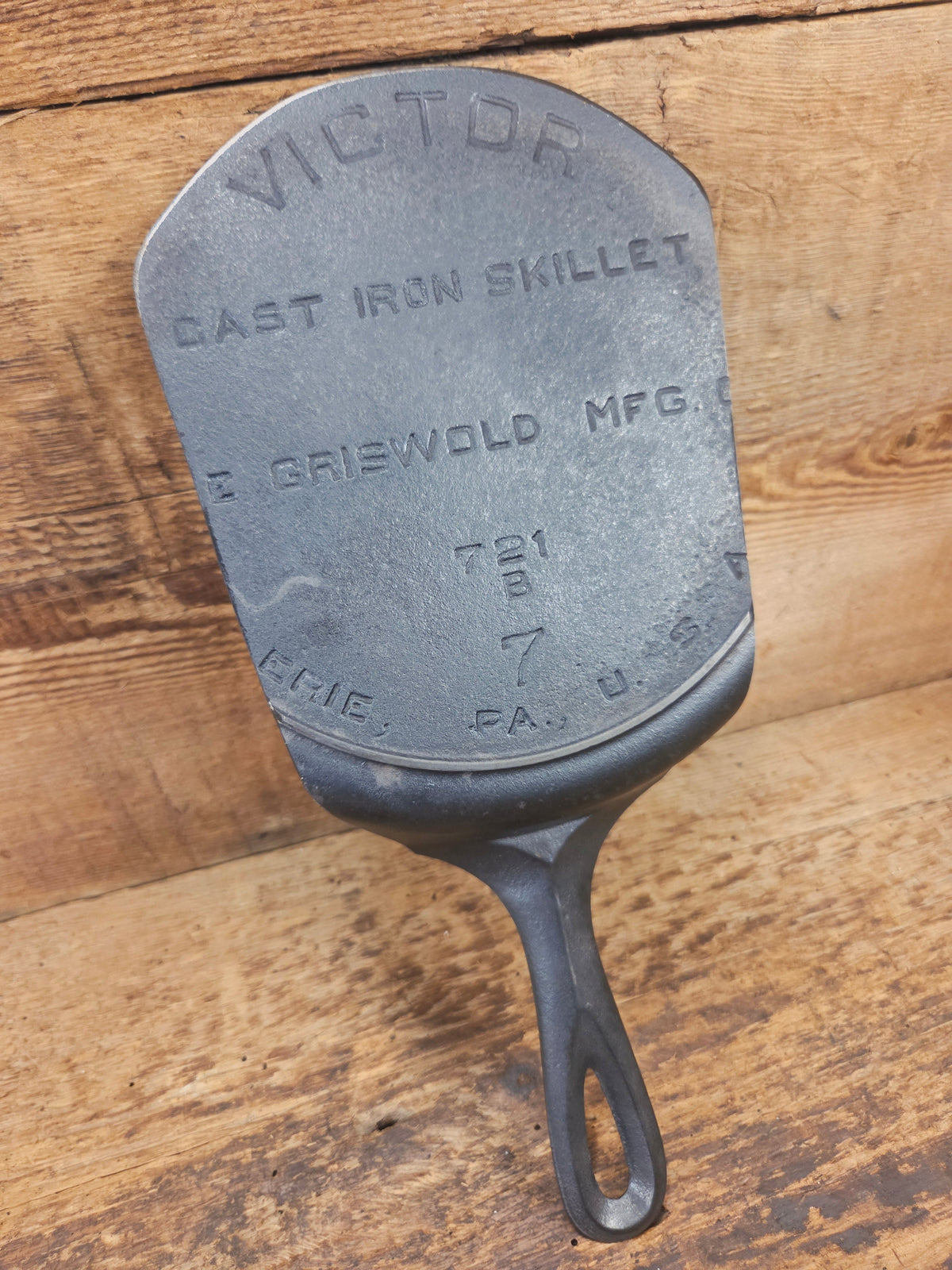 Custom made one of a kind Griswold ’Victor’ Series #7 repurposed cast iron spatula SC24 - Spatula