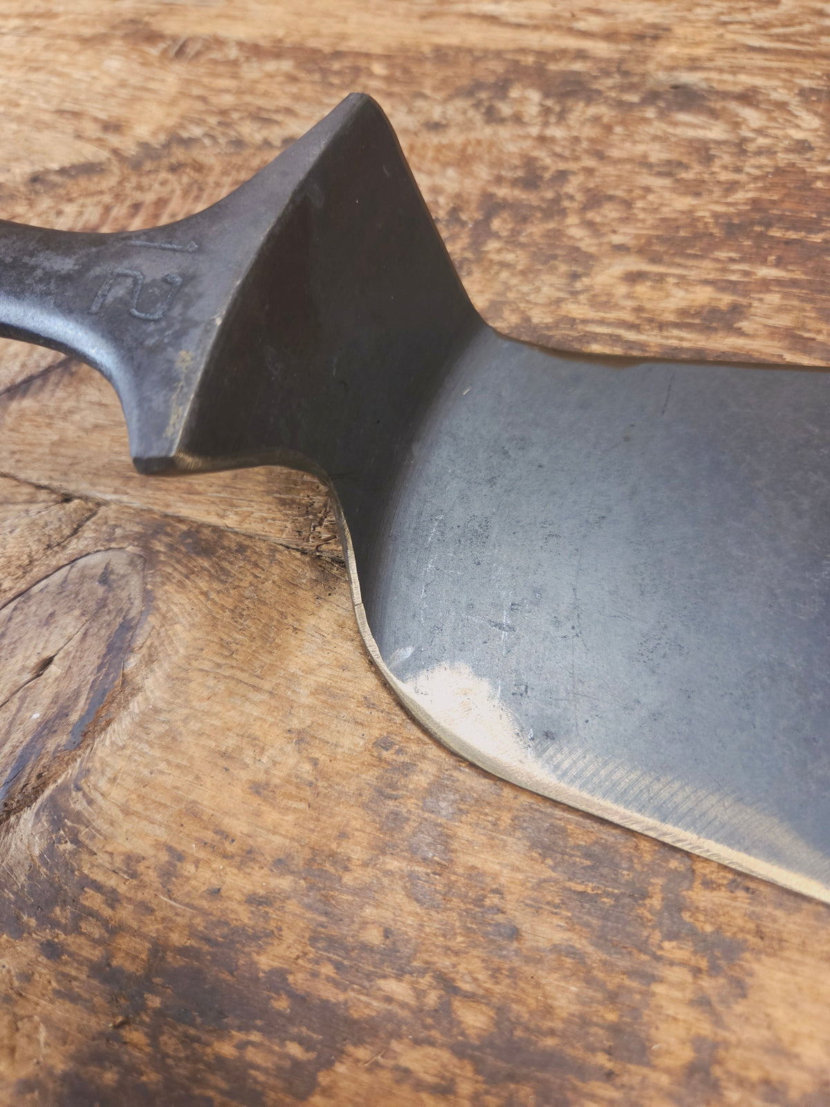 Huge Repurposed Griswold Small Block #12 cast iron spatula. One of a kind and ready to grill! SC24 - Spatula