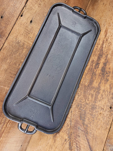 Early Griswold Long Griddle with Slant Block Logo, ERIE, 745.  Perfect for everyday use, pancakes and grilled cheese!