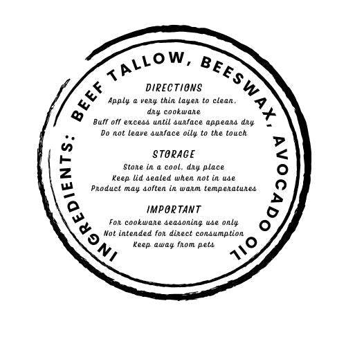 Cast Iron Conditioning Balm (10 oz - Large) One Large Tin (10 Oz total) Merchandise