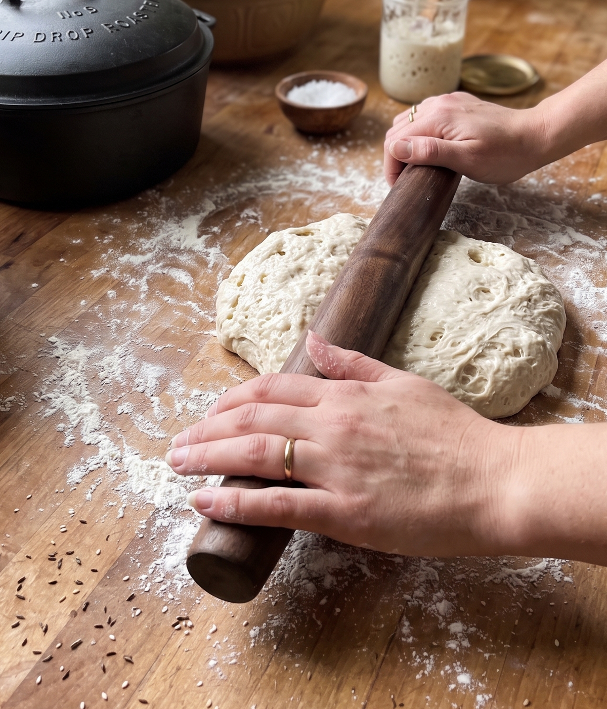 Handspun French Rolling Pin - Dark - Dark Brown - Culinary Accessories