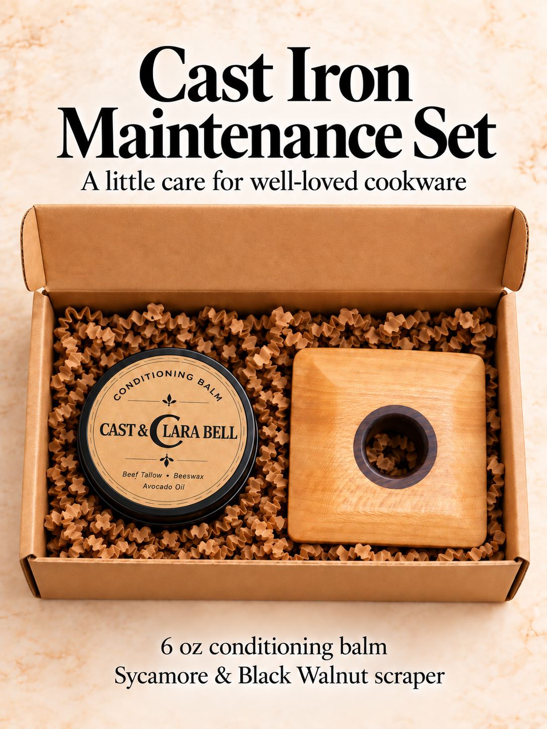Cast Iron Maintenance Set - Gift Box