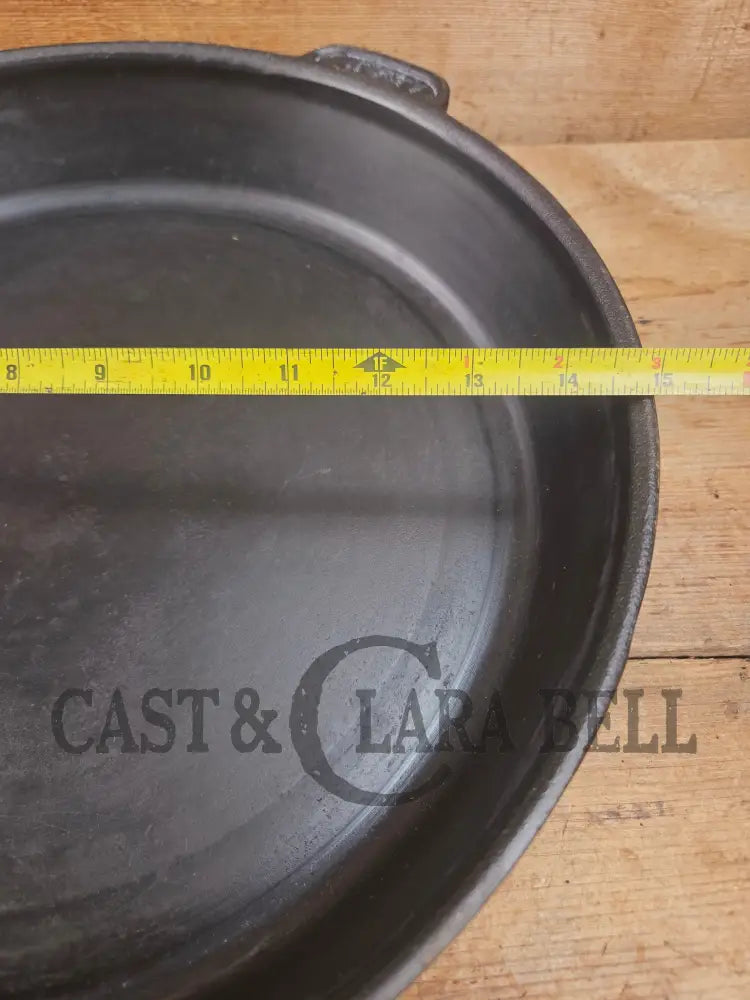 A #15 Skillet exists?? California based AB&I early 1900’s custom made milled bottom #15 skillet. One of the biggest you