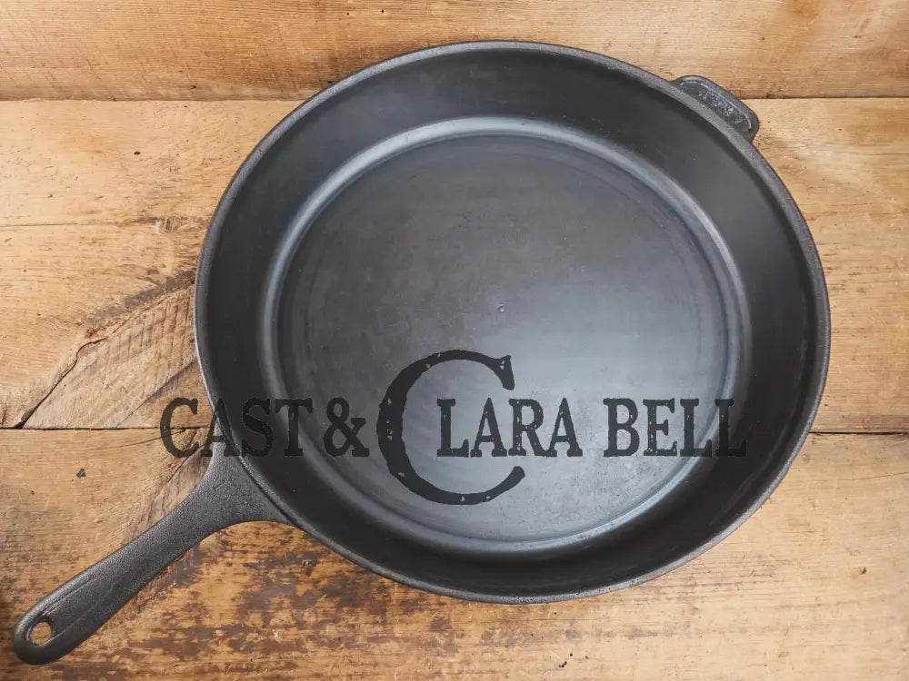 A #15 Skillet exists?? California based AB&I early 1900’s custom made milled bottom #15 skillet. One of the biggest you