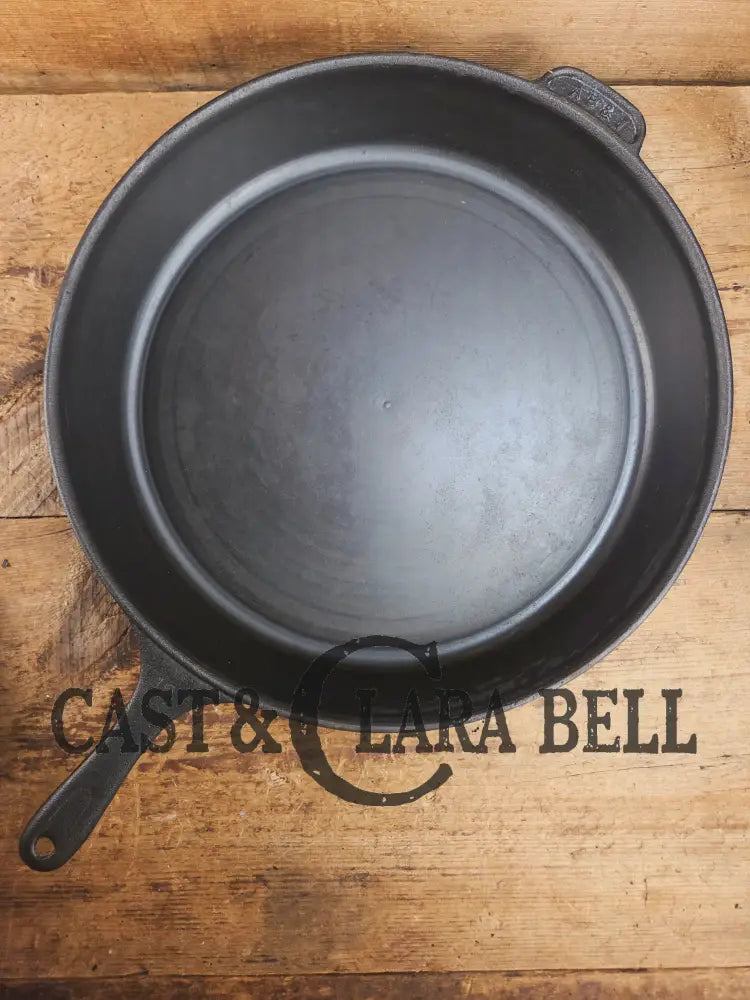 A #15 Skillet exists?? California based AB&I early 1900’s custom made milled bottom #15 skillet. One of the biggest you