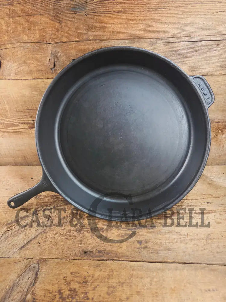 A #15 Skillet exists?? California based AB&I early 1900’s custom made milled bottom #15 skillet. One of the biggest you