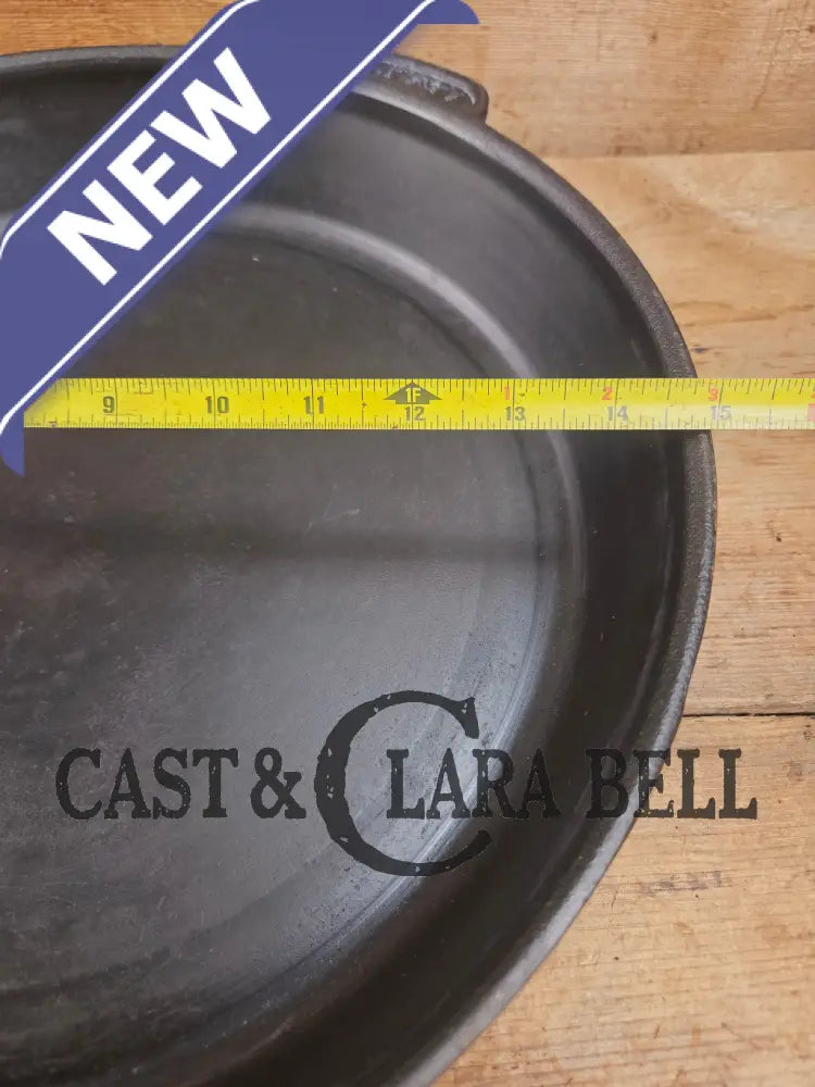 A #15 Skillet exists?? California based AB&I early 1900’s custom made milled bottom #15 skillet. One of the biggest you