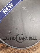 A beauty!! Early 1900’s Wapak straight logo #7. 8 Makers Mark. Cast Iron Skillet with Heat Ring Skillet