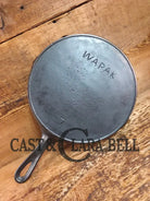 A beauty!! Early 1900’s Wapak straight logo #7. Cast Iron Skillet with Heat Ring Skillet