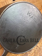 A beauty!! Early 1900’s Wapak straight logo #7. Cast Iron Skillet with Heat Ring Skillet