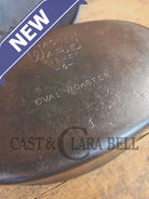 A bread maker’s dream. Very Hard to Find Wagner Stylized Logo Oval Roaster with Turtle Top sawtooth drip lid - Dutch