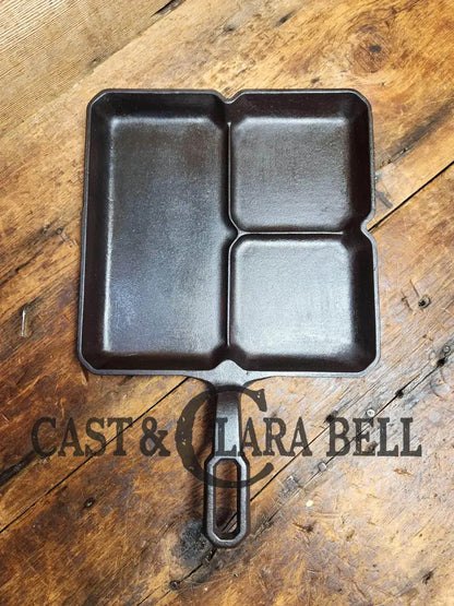 A Customer Favorite! Unique Griswold Cast Iron Colonial Breakfast Skillet! Skillet