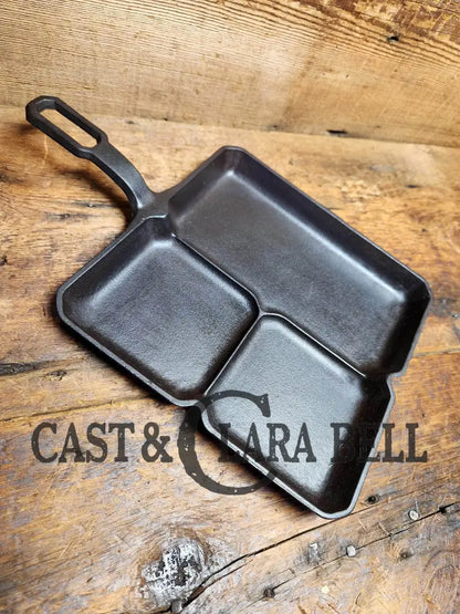 A Customer Favorite! Unique Griswold Cast Iron Colonial Breakfast Skillet! Skillet