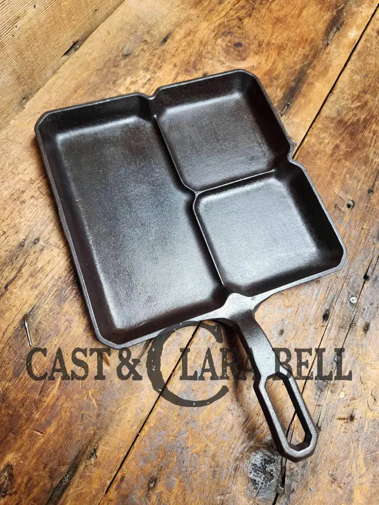 A Customer Favorite! Unique Griswold Cast Iron Colonial Breakfast Skillet! Skillet