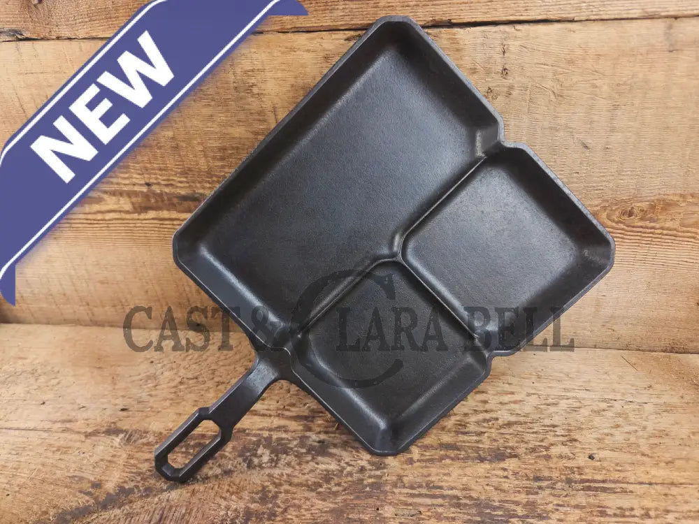 A customer favorite! Unique Griswold Cast Iron Colonial Breakfast Skillet! P/N 666 D. Great for bacon and eggs! Skillet