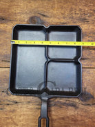 A Customer Favorite! Unique Griswold Cast Iron Colonial Breakfast Skillet! P/N 666. Great For Bacon