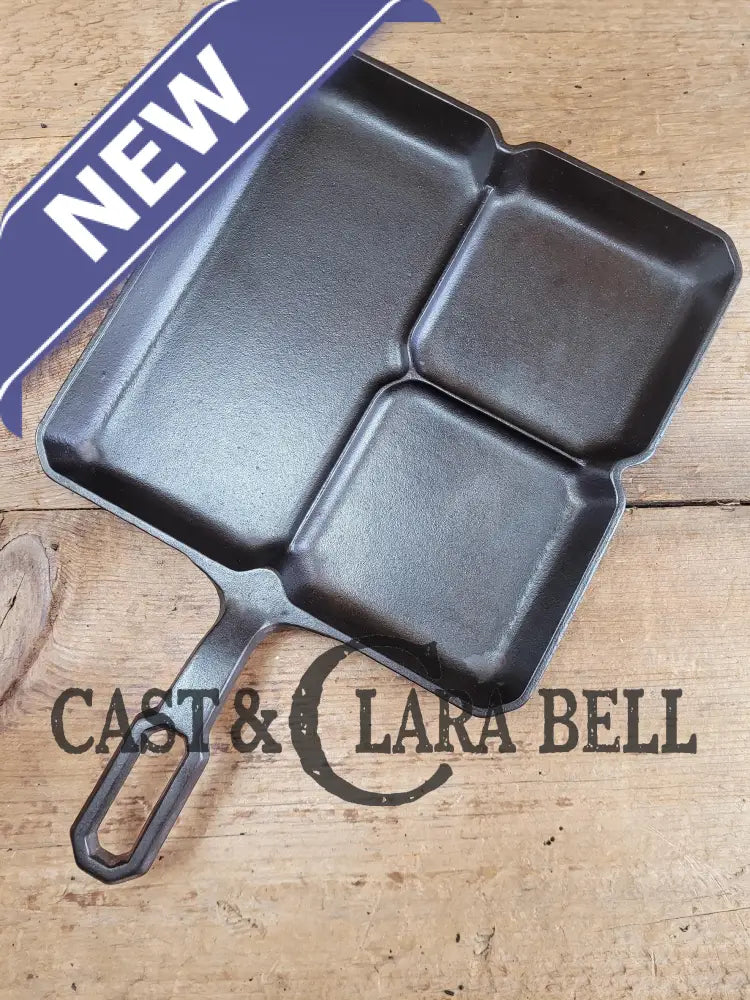 A Customer Favorite! Unique Griswold Cast Iron Colonial Breakfast Skillet! P/N 666 C. Great For