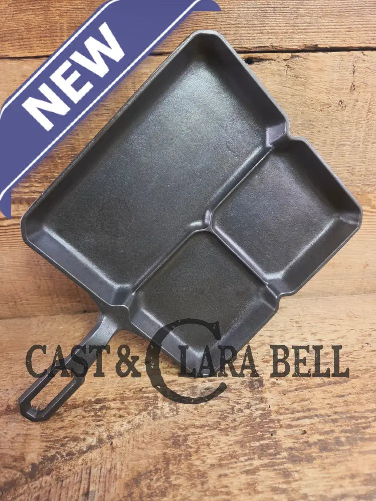 A customer favorite! Unique Griswold Cast Iron Colonial Breakfast Skillet! P/N 666 C. Great for bacon and eggs! Skillet