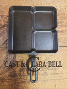 A customer favorite! Unique Griswold Cast Iron Colonial Breakfast Skillet! P/N 666 C. Great for bacon and eggs! Skillet