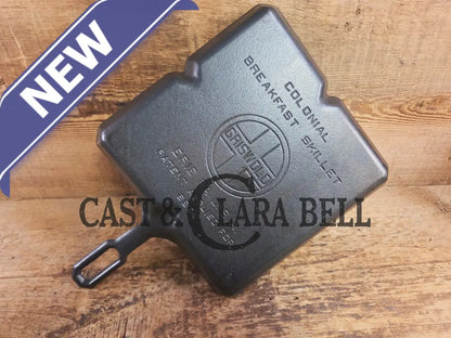 A customer favorite! Unique Griswold Cast Iron Colonial Breakfast Skillet! P/N 666 C. Great for bacon and eggs! Skillet