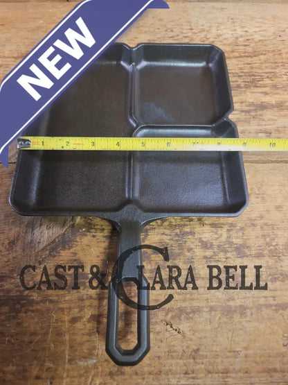 A customer favorite! Unique Griswold Cast Iron Colonial Breakfast Skillet! P/N 666 C. Great for bacon and eggs! Skillet